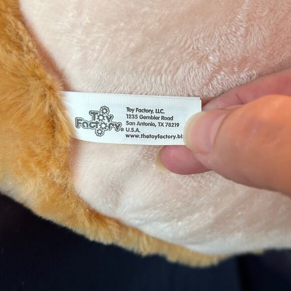 Plush 14" Tall Chipmunk or Squirrel with Big Glittery Eyes by Toy Factory - Picture 4 of 5